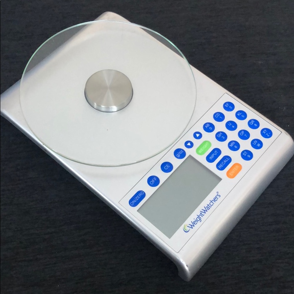 Weight Watchers Food Scale.  Works well. See pics